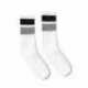 SOCCO SC100 USA-Made Striped Crew Socks