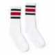 SOCCO SC100 USA-Made Striped Crew Socks