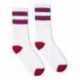 SOCCO SC100 USA-Made Striped Crew Socks