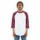 Shaka Wear SHRAG Adult Three-Quarter Sleeve Raglan T-Shirt