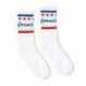 SOCCO SC100 USA-Made Striped Crew Socks