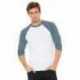 Bella + Canvas 3200 Unisex Three-Quarter Sleeve Baseball T-Shirt