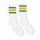 SOCCO SC100 USA-Made Striped Crew Socks