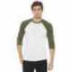 Bella + Canvas BC3200 Unisex 3/4-Sleeve Baseball Tee