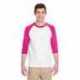 Gildan G570 Adult Heavy Cotton Three-Quarter Raglan Sleeve T-Shirt