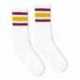 SOCCO SC100 USA-Made Striped Crew Socks