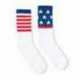 SOCCO SC100 USA-Made Striped Crew Socks