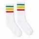 SOCCO SC100 USA-Made Striped Crew Socks