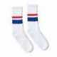 SOCCO SC100 USA-Made Striped Crew Socks