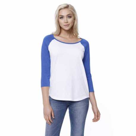 StarTee ST1475 Ladies CVC Long-Sleeve Raglan