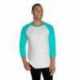 Jerzees 560RR Unisex Three-Quarter Sleeve Raglan T-Shirt