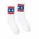 SOCCO SC100 USA-Made Striped Crew Socks