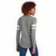 Sport-Tek LST6043 Ladies Halftime Stripe Long Sleeve V-Neck Tee