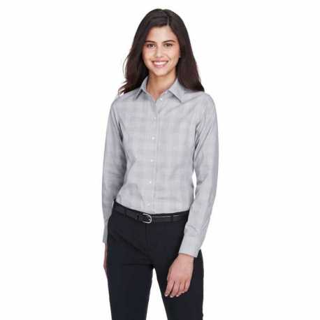 Devon & Jones DG520W Ladies Crown Collection Glen Plaid Woven Shirt