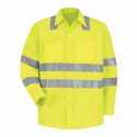 Red Kap SS14HV High Visibility Safety Long Sleeve Work Shirt