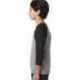 Next Level Apparel 3352 Youth CVC Three-Quarter Sleeve Raglan