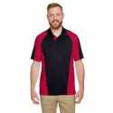 Harriton M385 Men's Advantage Snag Protection Plus IL Colorblock Polo