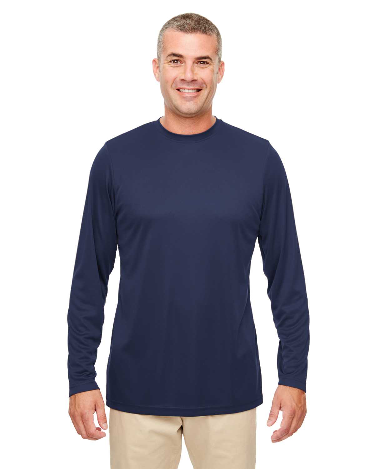 UltraClub 8622 Men's Cool & Dry Performance Long-Sleeve T-Shirt ...