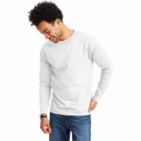 Hanes 5186 Adult Long-Sleeve Beefy-T