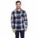 Burnside B8212 Woven Plaid Flannel With Biased Pocket