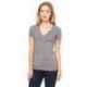 Bella + Canvas 8435 Ladies Triblend Short-Sleeve Deep V-Neck T-Shirt