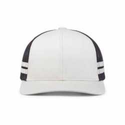 Pacific Headwear P115 Low-Profile Stripe Trucker Cap