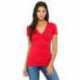 Bella + Canvas B6035 Ladies Jersey Short-Sleeve Deep V-Neck T-Shirt