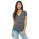 Bella + Canvas B6035 Ladies Jersey Short-Sleeve Deep V-Neck T-Shirt