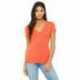 Bella + Canvas B6035 Ladies Jersey Short-Sleeve Deep V-Neck T-Shirt