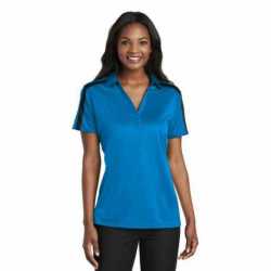 Port Authority L547 Ladies Silk Touch Performance Colorblock Stripe Polo