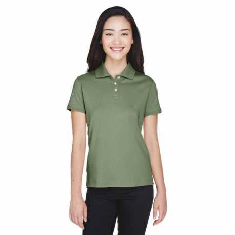 Devon & Jones D140SW Ladies Solid Perfect Pima Interlock Polo