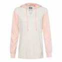 MV Sport W20145 Women's French Terry Hooded Pullover with Colorblocked Sleeves