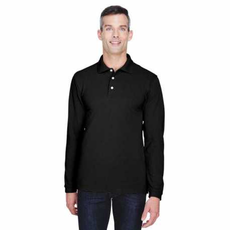 Harriton M265L Men's Easy Blend Long-Sleeve Polo