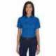 Harriton M500SW Ladies Easy Blend Short-Sleeve Twill Shirt with Stain-Release