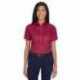 Harriton M500SW Ladies Easy Blend Short-Sleeve Twill Shirt with Stain-Release