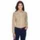 Harriton M500W Ladies Easy Blend Long-Sleeve Twill Shirt with Stain-Release