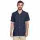 Harriton M560 Men's Barbados Textured Camp Shirt