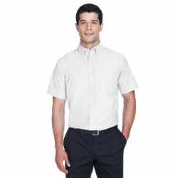 Harriton M600S Men's Short-Sleeve Oxford with Stain-Release