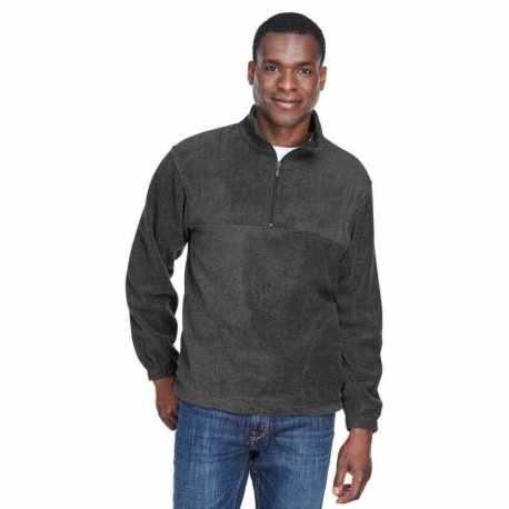 Harriton M980 Adult Quarter-Zip Fleece Pullover