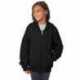 Hanes P480 Youth EcoSmart Full-Zip Hooded Sweatshirt