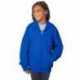 Hanes P480 Youth EcoSmart Full-Zip Hooded Sweatshirt