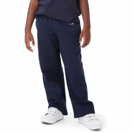 Champion P890 Youth Powerblend Open-Bottom Fleece Pant with Pockets