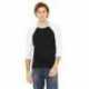 Bella + Canvas 3200 Unisex Three-Quarter Sleeve Baseball T-Shirt