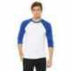 Bella + Canvas 3200 Unisex Three-Quarter Sleeve Baseball T-Shirt