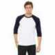 Bella + Canvas 3200 Unisex Three-Quarter Sleeve Baseball T-Shirt