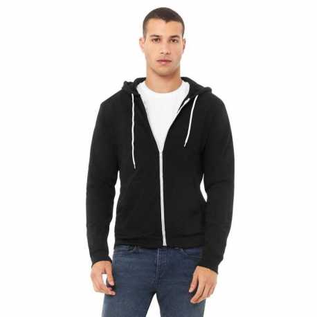 Bella + Canvas 3739 Unisex Sponge Fleece Full-Zip Hooded Sweatshirt