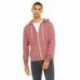 Bella + Canvas 3739 Unisex Sponge Fleece Full-Zip Hooded Sweatshirt