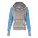 J America 8926 Women's Zen Fleece Raglan Hooded Sweatshirt