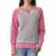 J America JA8927 Ladies Zen Contrast Crew