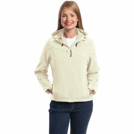 Port Authority L706 Ladies Textured Hooded Soft Shell Jacket